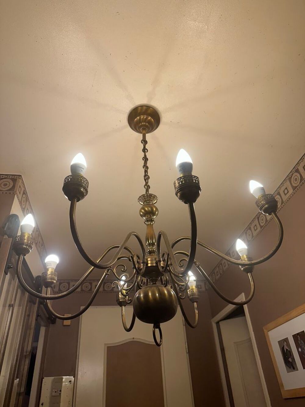 Lustre Hollandais 8 branch Décoration