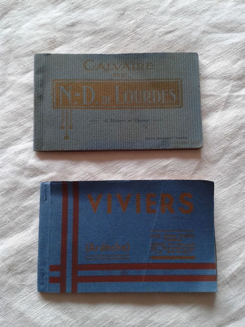 Carnets de cartes postales Notre Dame de Lourdes et Viviers 