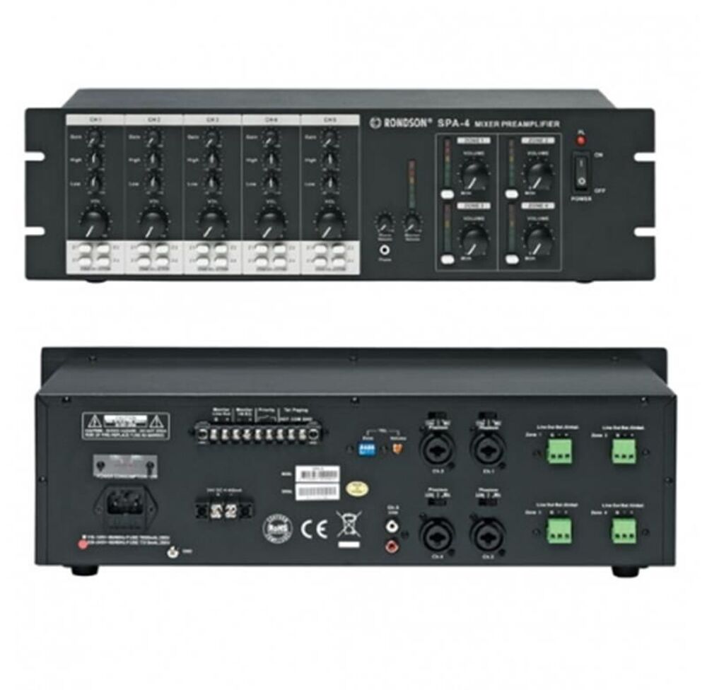 Amplificateur m&eacute;langeur matriciel Rondson SPA-4 Audio et hifi