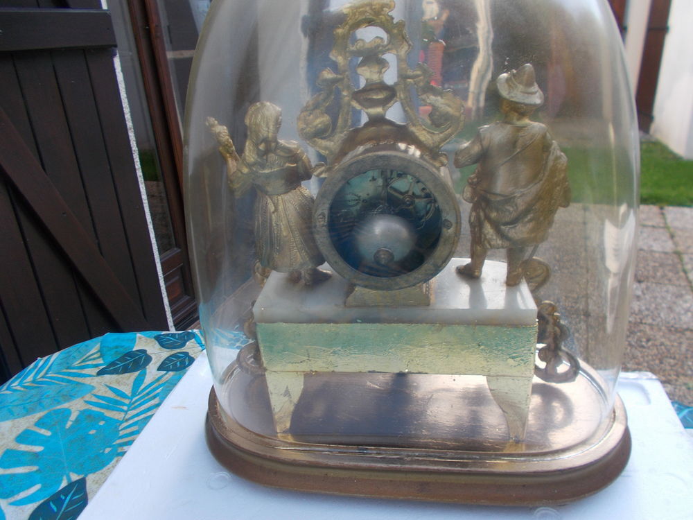 pendule en laiton 19&egrave;me 1913,a r&eacute;nover!! 