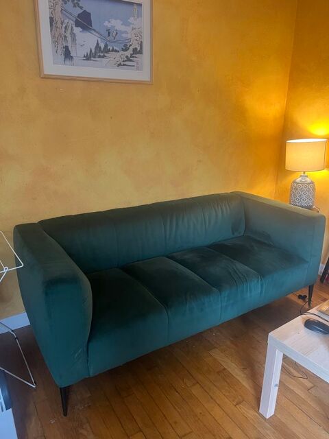 Canap velours vert fonc CONFORAMA 300 Paris 19 (75)