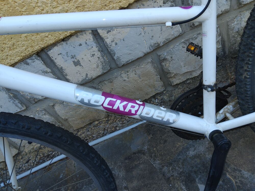 Velo ROCKRIDER BLANC DECATHLON POUR FEMME Vélos