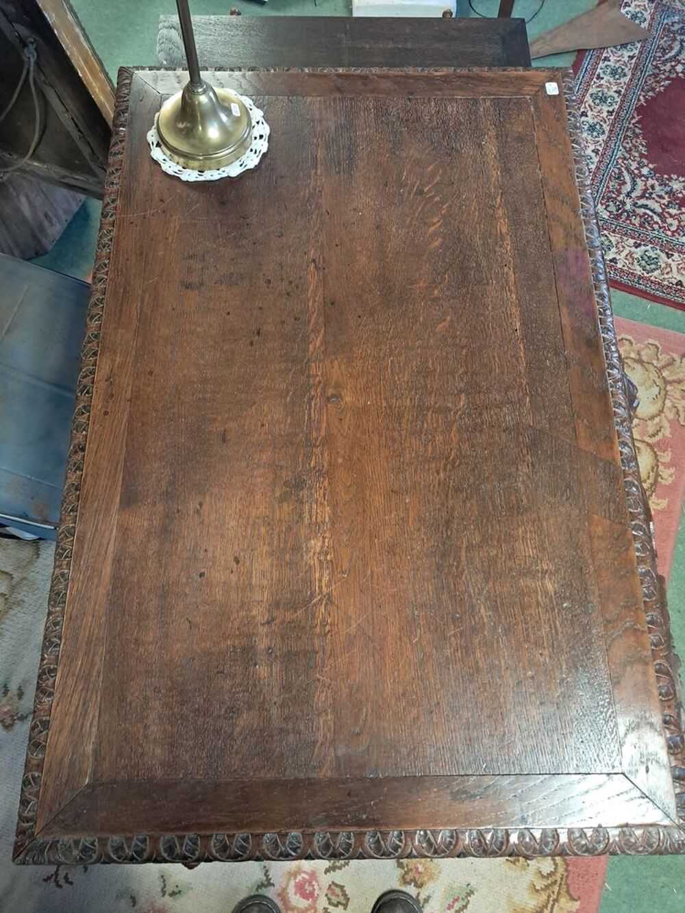 Bureau ancien en ch&ecirc;ne style Louis XIII Meubles