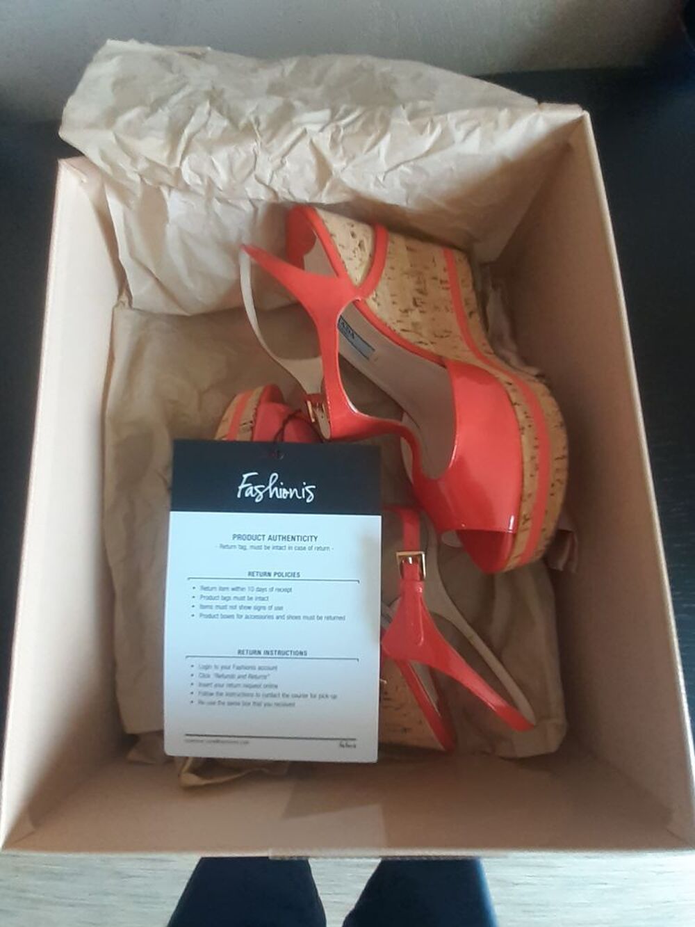 Chaussures Prada rouge pointure 36 Chaussures