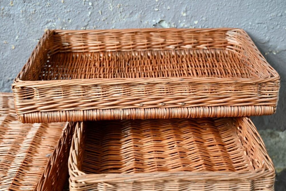 Grand panier boulangerie ou pani&egrave;re &agrave; pain corbeille osier Meubles