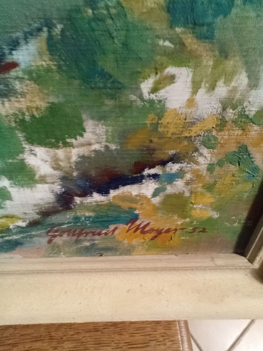 Peinture GOTTFRIED MEYER Décoration