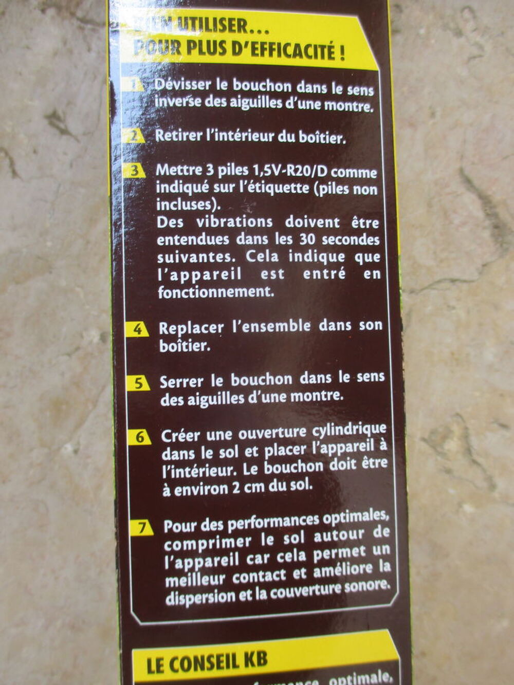 Pi&egrave;ges &agrave; taupes Jardin