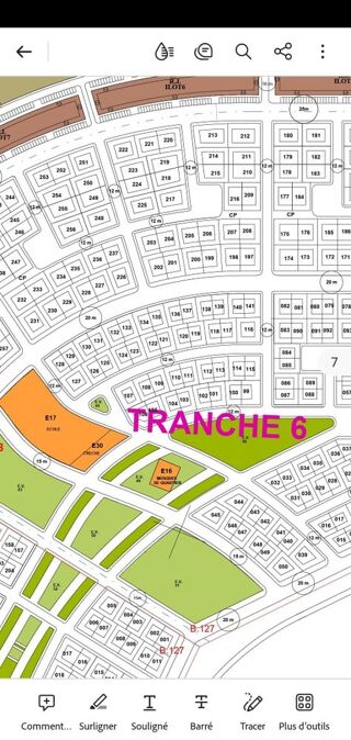  Terrain  vendre 300 m Marrakech, maroc