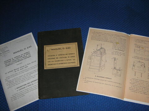 SNCF train Copie du manuel D 240 Utilisation + entretien des 5 Marseille 13 (13)