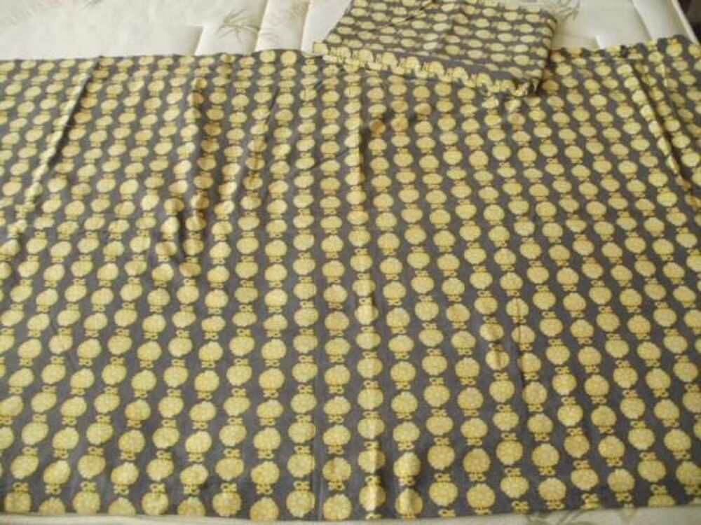 Drap de lit une place et taie d'oreiller Vintage - BASSETTI Décoration