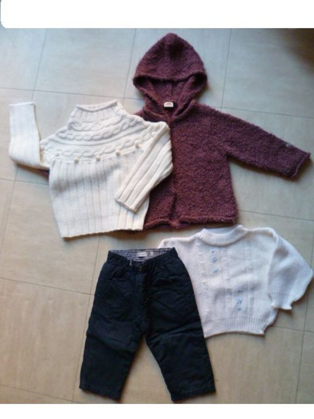 1 an - pantalon, cardigan, 2 pulls - zoe Puériculture