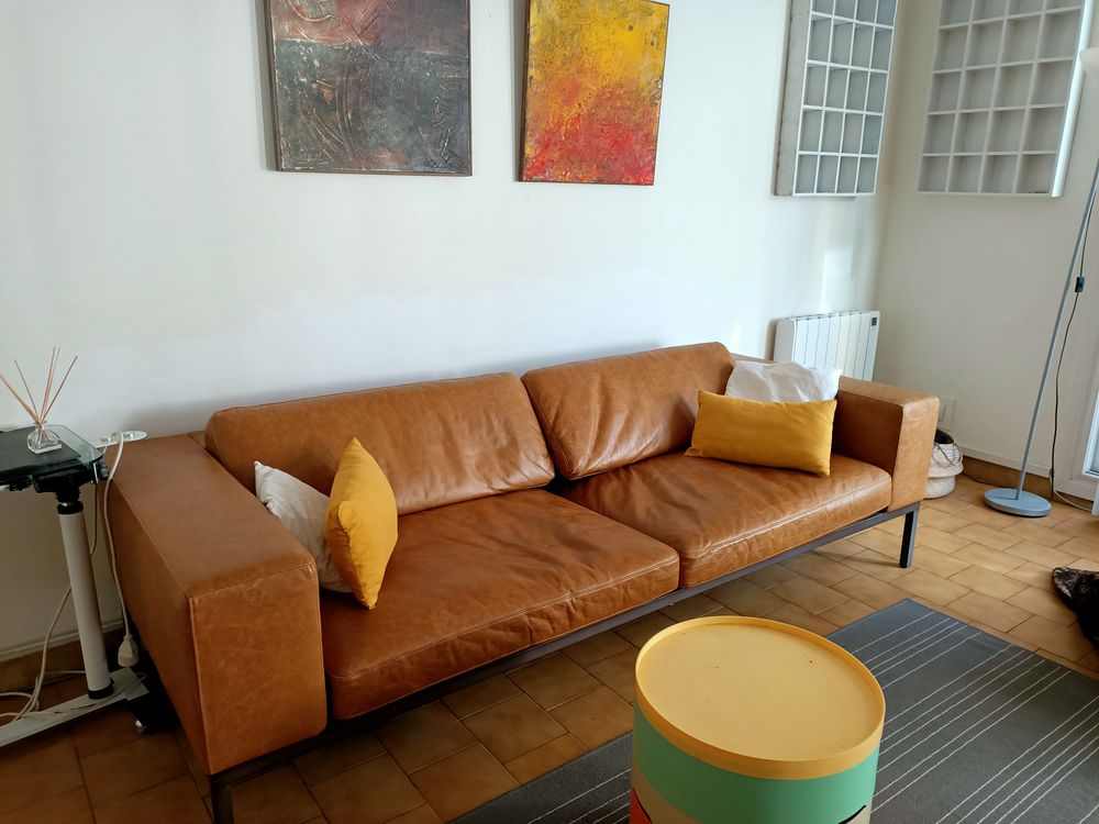 Canap&eacute; en cuir Meubles