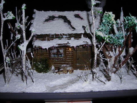 Diorama Chalet de montagne sous la neige 14 Lens (62)