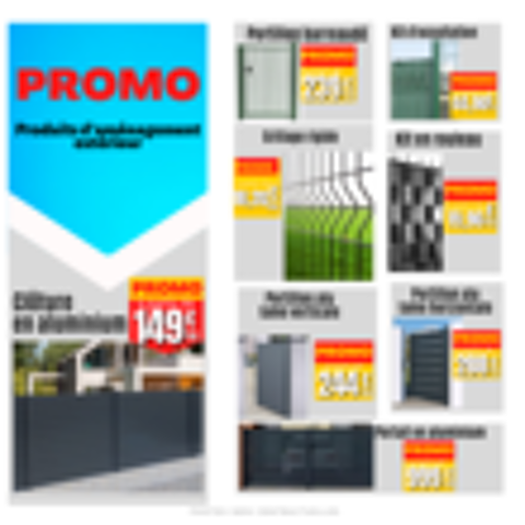 Portes d'entr&eacute;e PVC/ALU sur mesure Bricolage