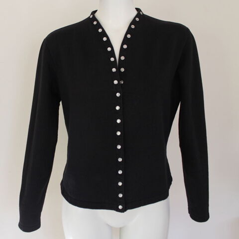 Sweat pressions noir AGNES B - T.3 ou T.38 Fr 90 Issy-les-Moulineaux (92)