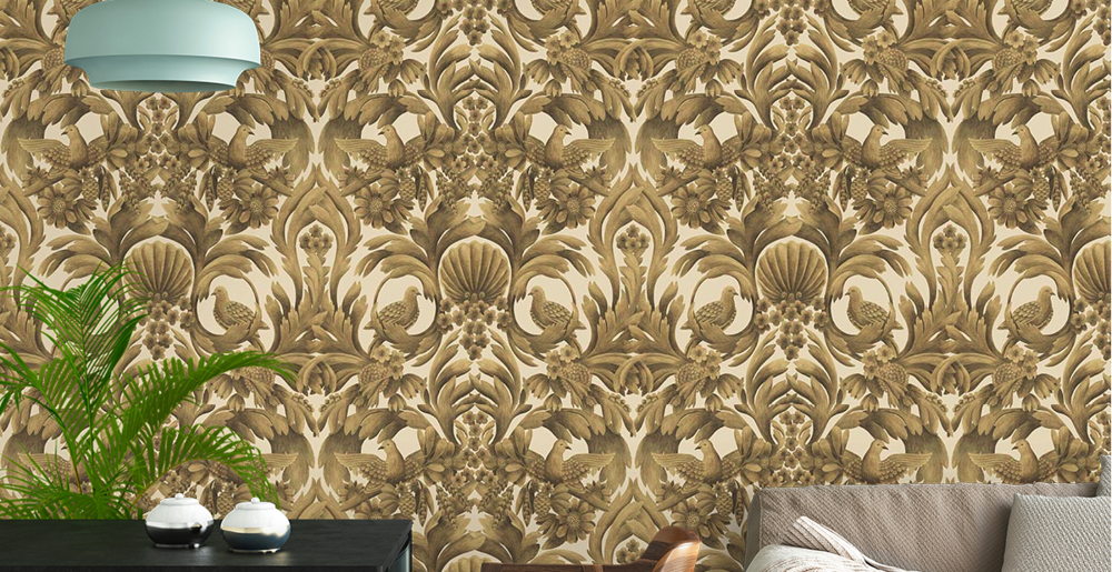 Papier peint Gibbons carving Cole and son Décoration