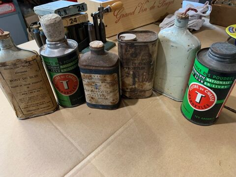 6 ANCIENNES BOITES POUDRE CHASSE (vides) 15 Les Clouzeaux (85)