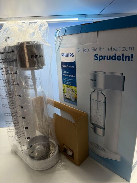 MACHINE A SODA  �PHILIPS�  GoZero  Blanche  avec GAZ 40 G�nissieux (26)