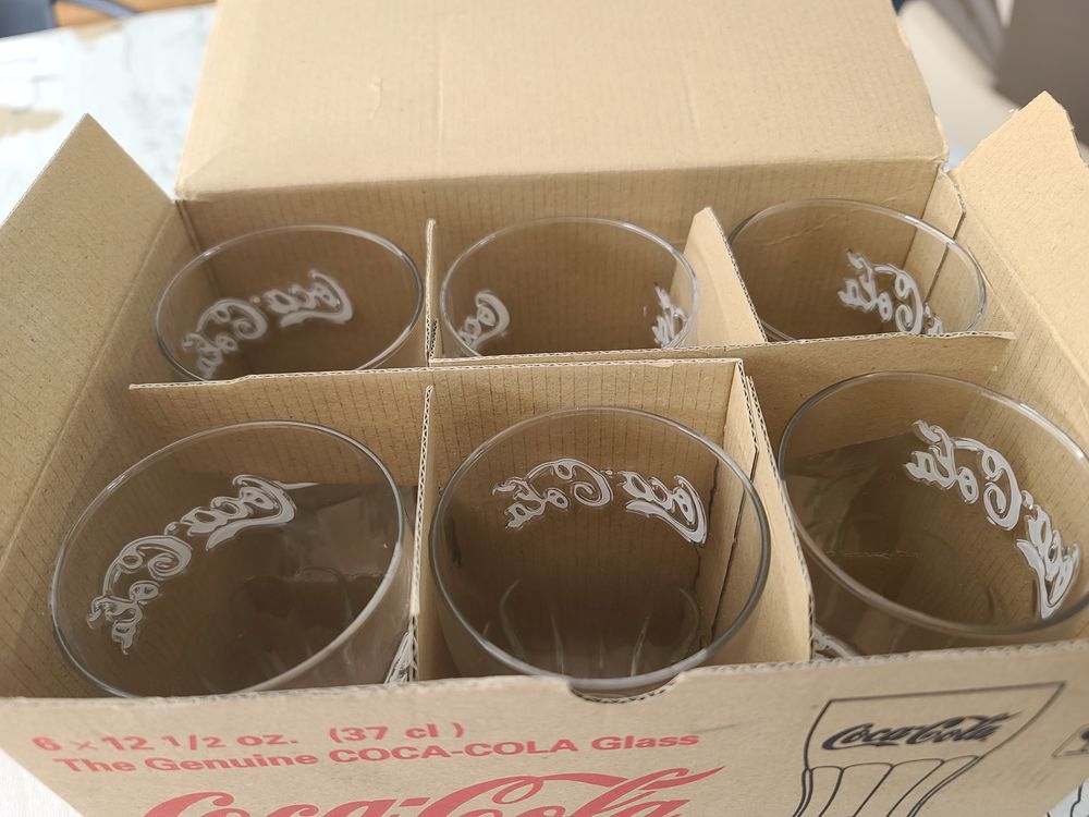 Ensemble de 6 verres Coca Cola - &Eacute;dition Arcoroc -neuf Décoration