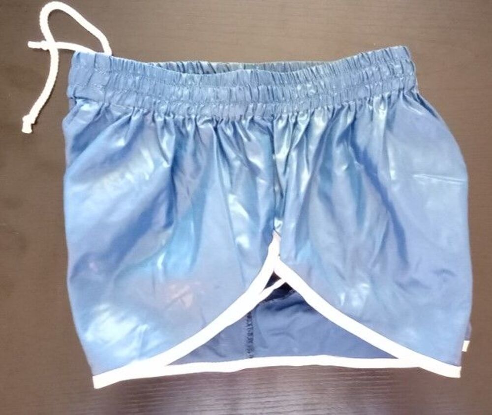 Short vintage nylon polyamide Bleu/Blanc 4C3 - 3 sizes S-M-L Vêtements