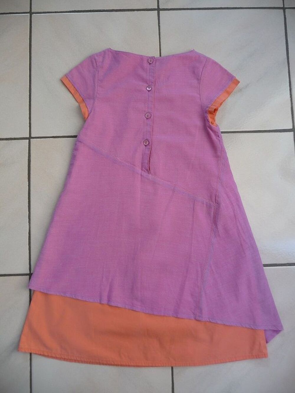 Robe lilas et orange marque Mar&egrave;se taille 8 ans Vêtements enfants