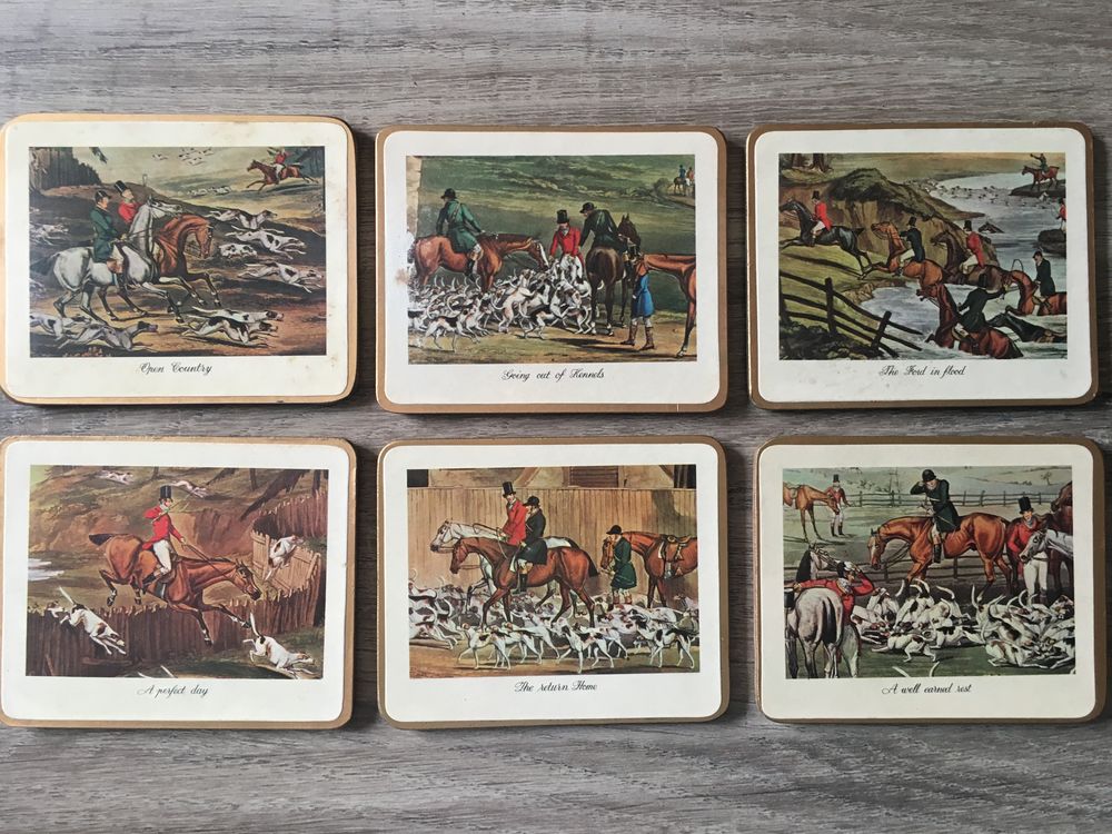 Lot de 12 sous verres Pimpernel, en li&egrave;ge Décoration