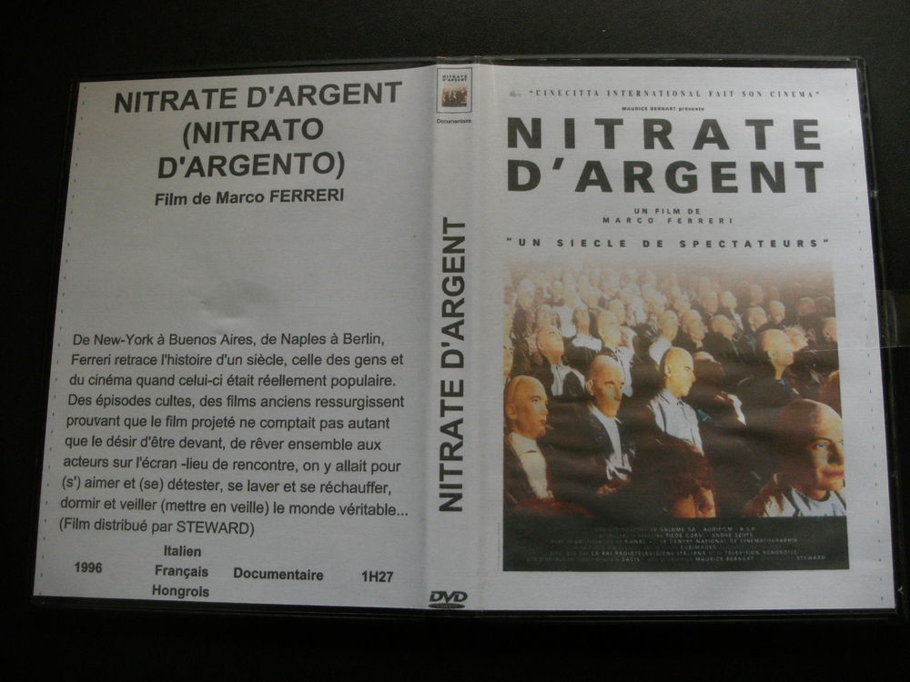 Rare film : " Nitrate d ' argent " DVD et blu-ray