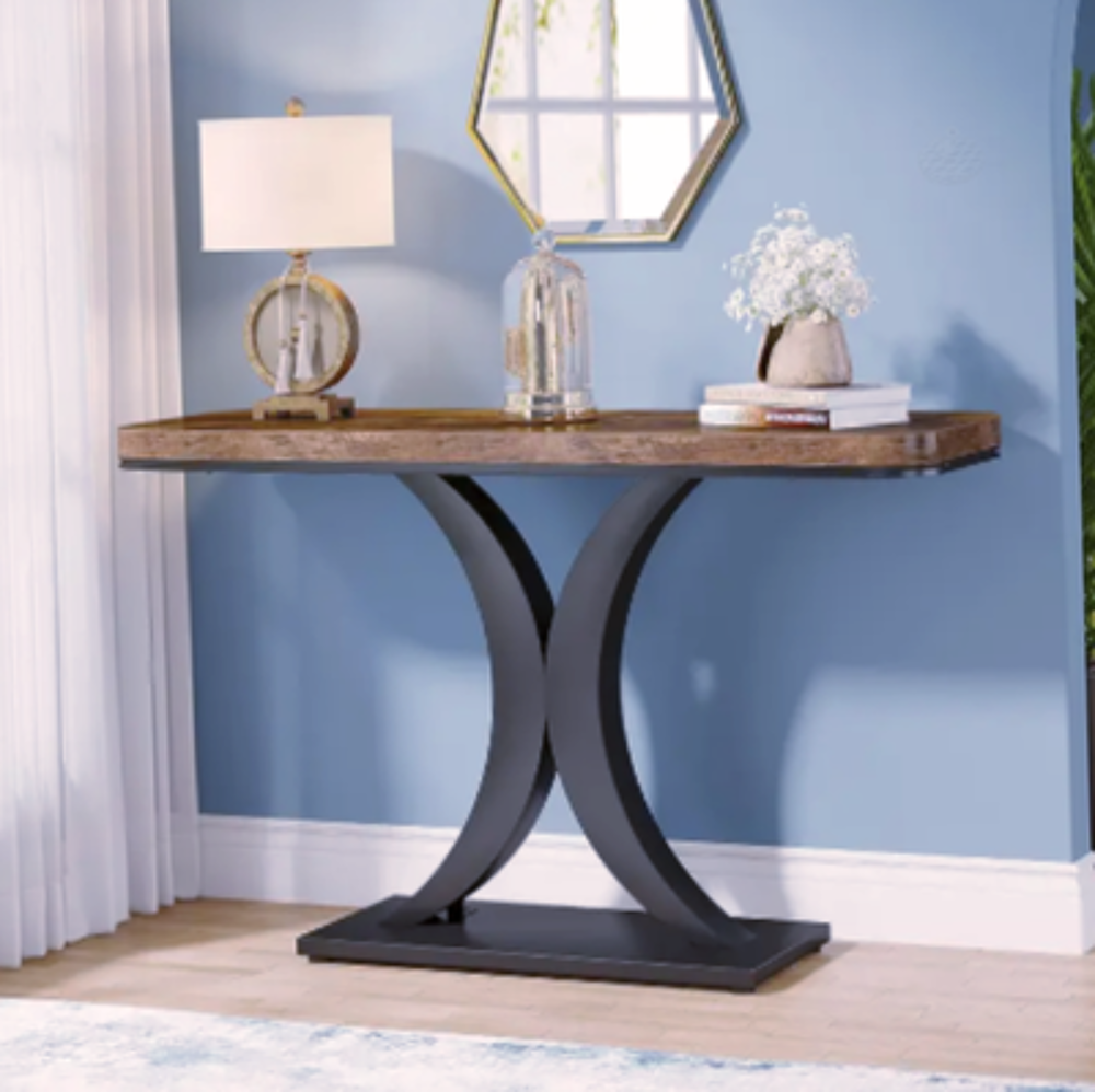 Console design bois et m&eacute;tal ? &Eacute;l&eacute;gance contemporaine Meubles
