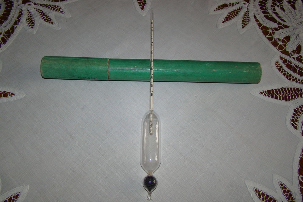 Ancien densim&egrave;tre en verre 1000 / 1090 - f&eacute;vrier 1926 Bricolage