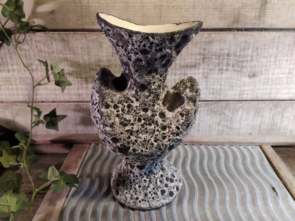 
Vase Annette Roux C&eacute;ramique Vallauris Vintage Fat Lava 1950 Décoration