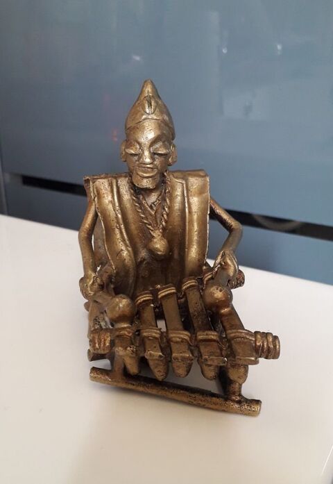 Vintage statuette Africaine en bronze : musicien 70 Verneuil-sur-Vienne (87)