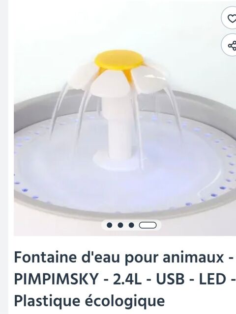 PIMPIMSKY 2.4L Pet Fontaine D'eau USB 25 94240 L'ha�-les-roses
