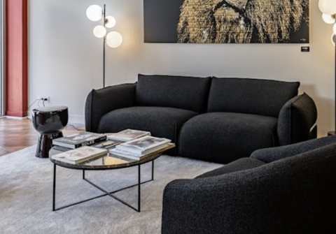 Canap Noir design 400 Bordeaux (33)