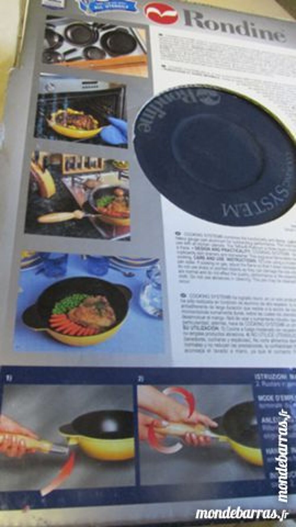 COCOTTE/POELLE avec couvercle et poign&eacute;e NEUF/EMB Cuisine