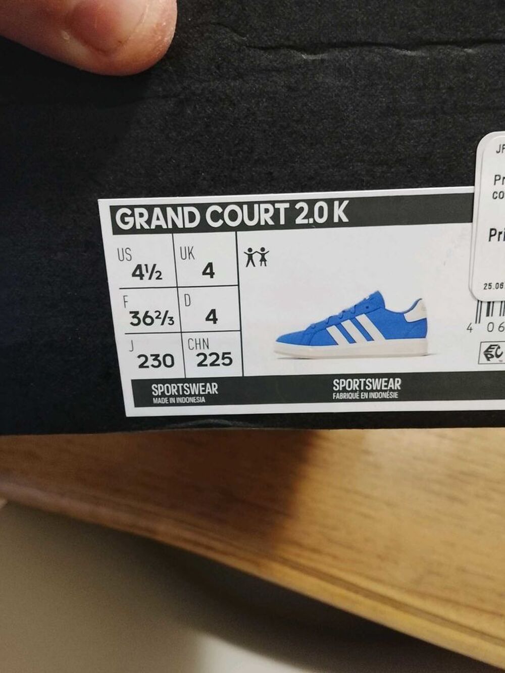 Basket Adidas Grand Court 2.0k Chaussures