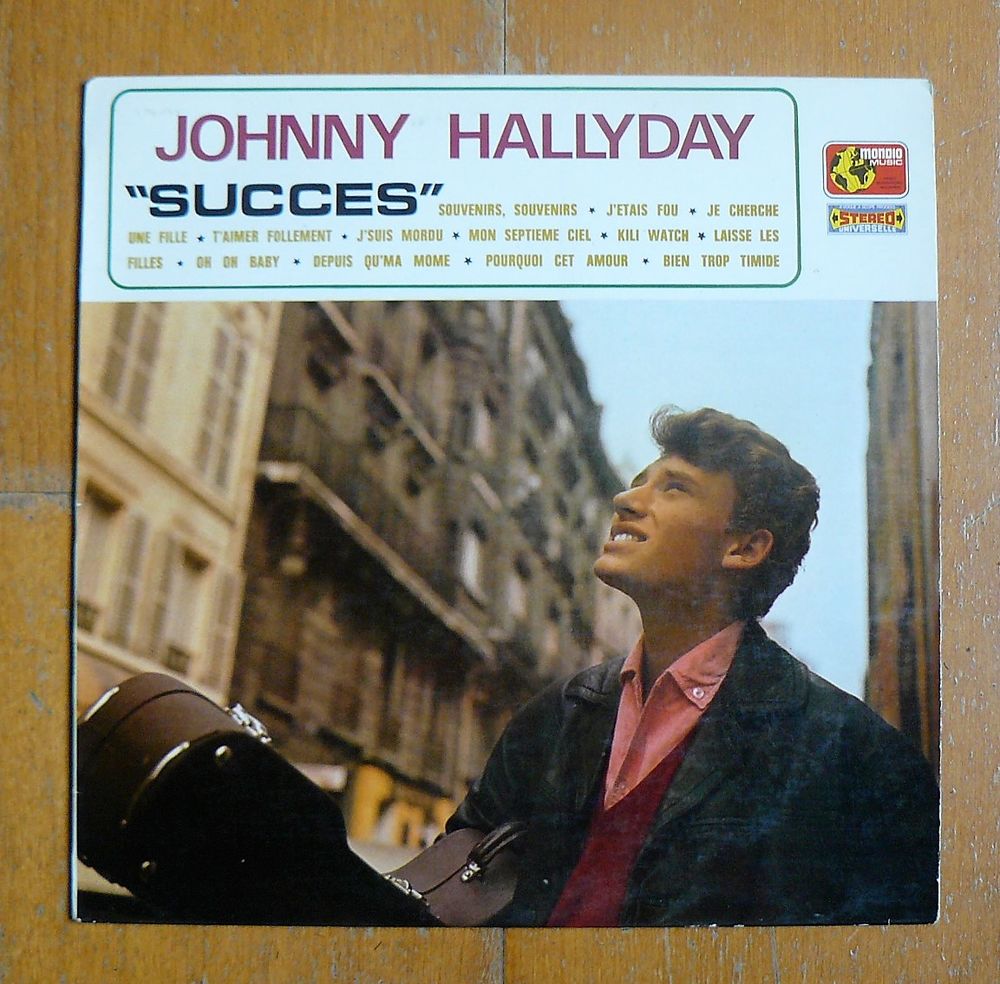LP Johnny HALLYDAY : Succ&egrave;s - Mondio Music MM. 02 - France CD et vinyles