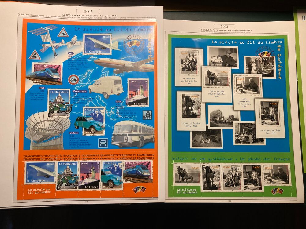 timbres ann&eacute;es compl&egrave;tes 1989/1998 neufs 