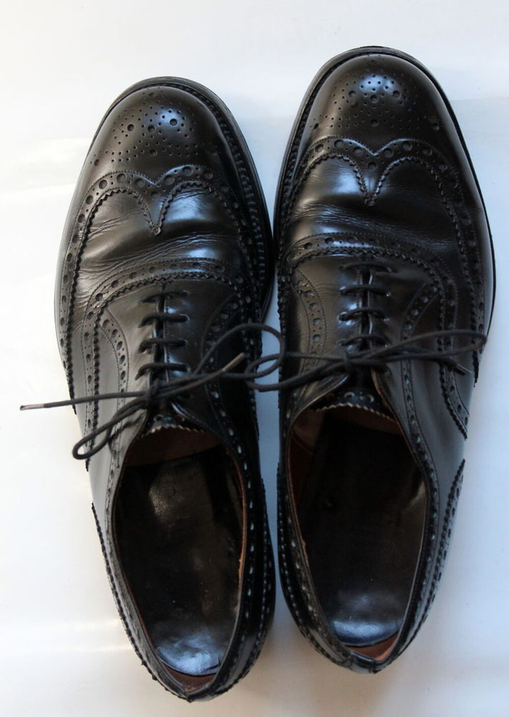 CHURCH'S CHAUSSURES &agrave;  LACETS NOIR BURWOOD T.41,5 Fr Chaussures