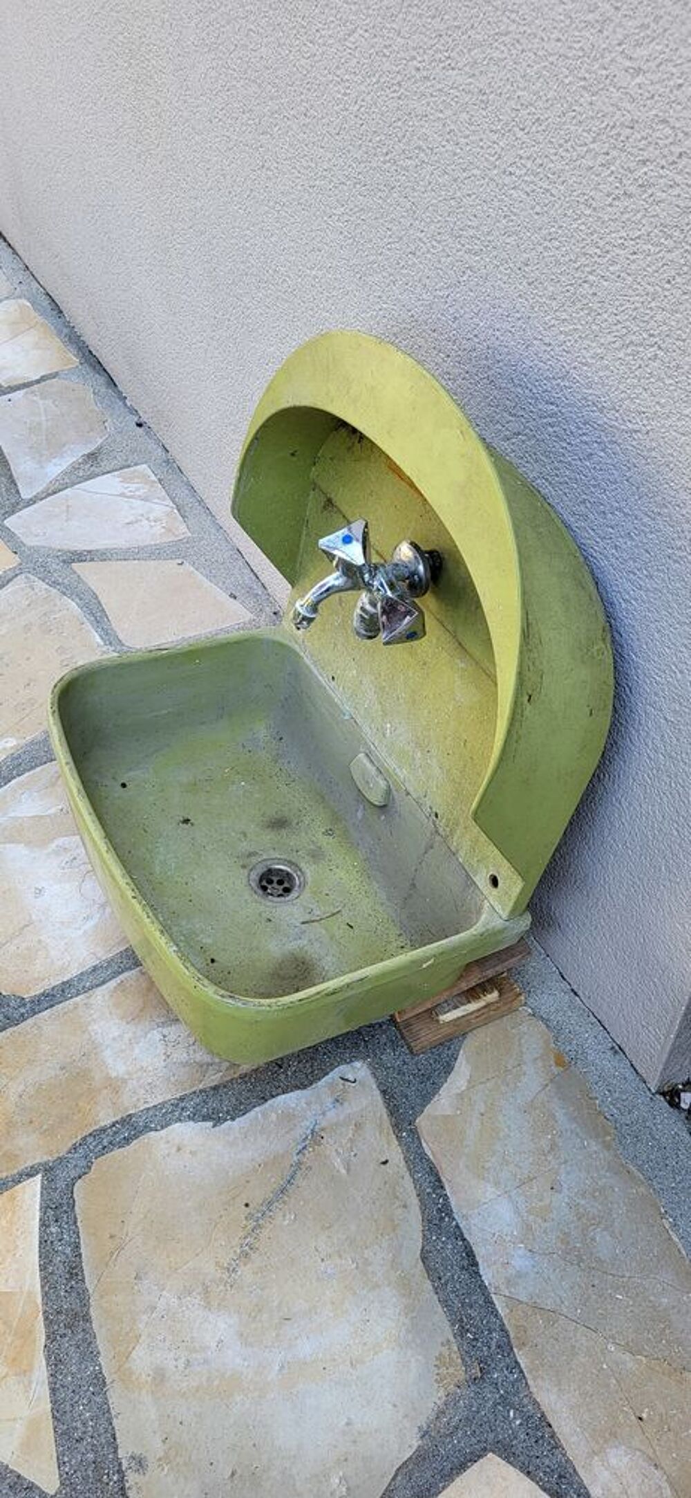 Evier de jardin avec enrouleur de tuyau d'arrosage Jardin
