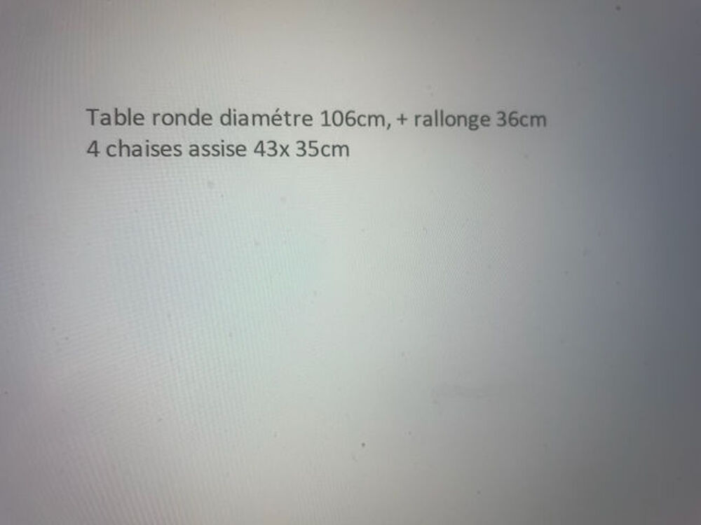 Table cuisine avec 4 chaise en pin naturel Meubles