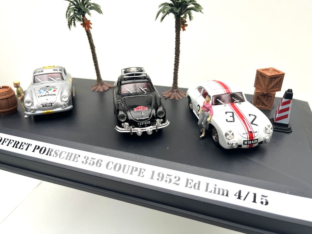 Coffret avec trois Porsche 356 Coup&eacute; 1952 en &eacute;dition limit&eacute;e Jeux / jouets