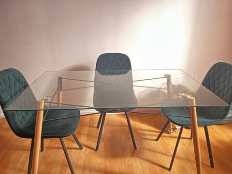 Table en verre + 4 chaises  0 Viry-Chtillon (91)