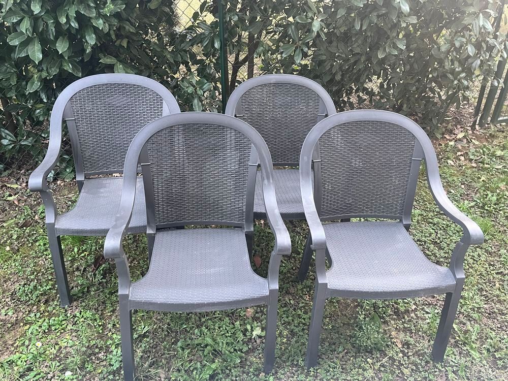 Lot de 4 chaises de jardin Jardin