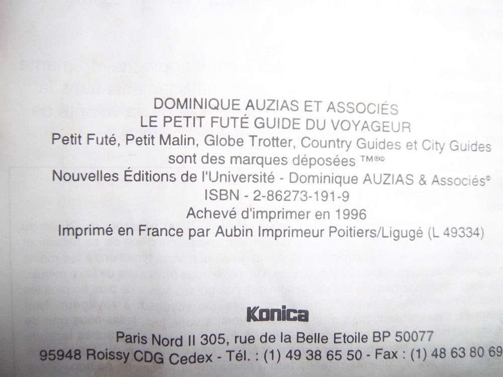 Le petit fut&eacute; guide du voyageur Livres et BD