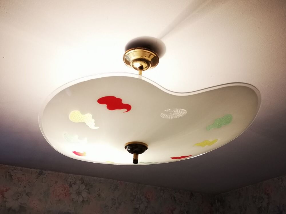Plafonnier ann&eacute;es 70 Décoration
