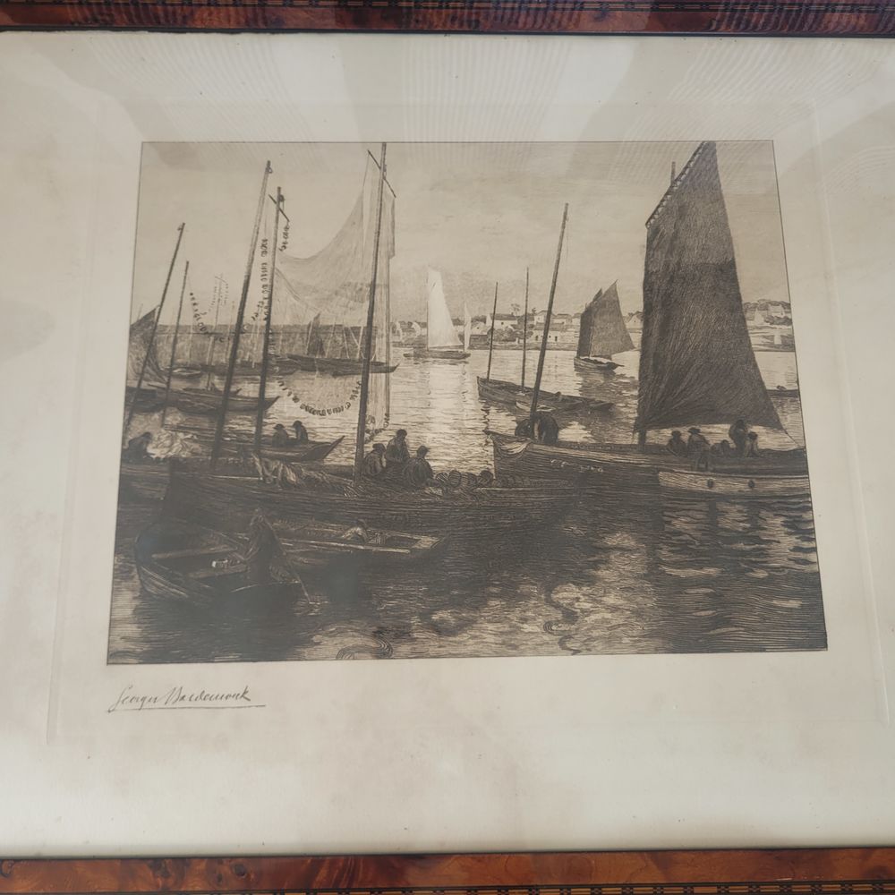 AQUARELLE ANGLAISE / TABLEAU CHARLES PARIS Décoration