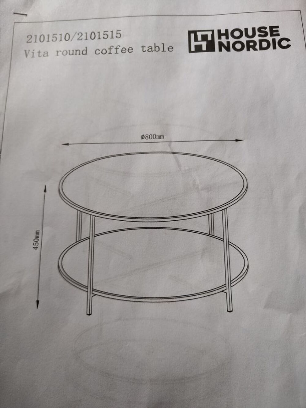 Table basse house nordic Meubles