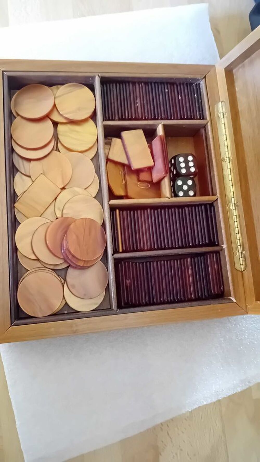 Boite &agrave; jetons de jeux DAL NEGRO SUPERBE 