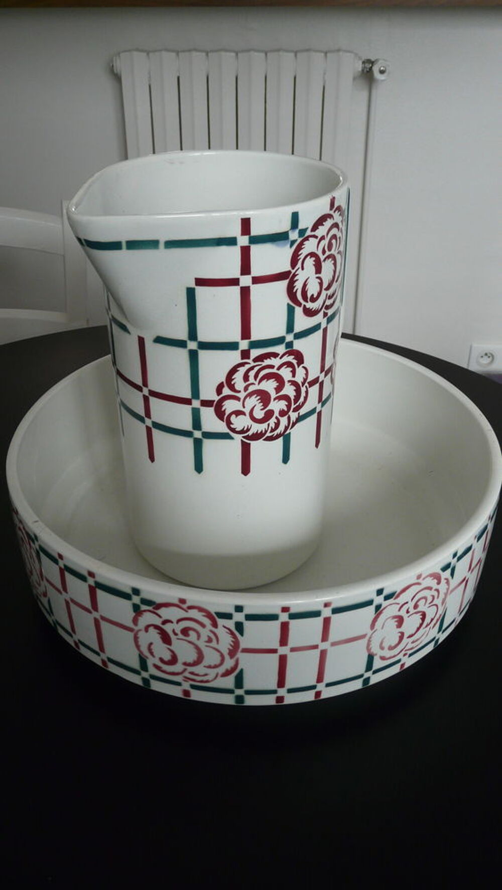 Vasque et broc ancien Décoration