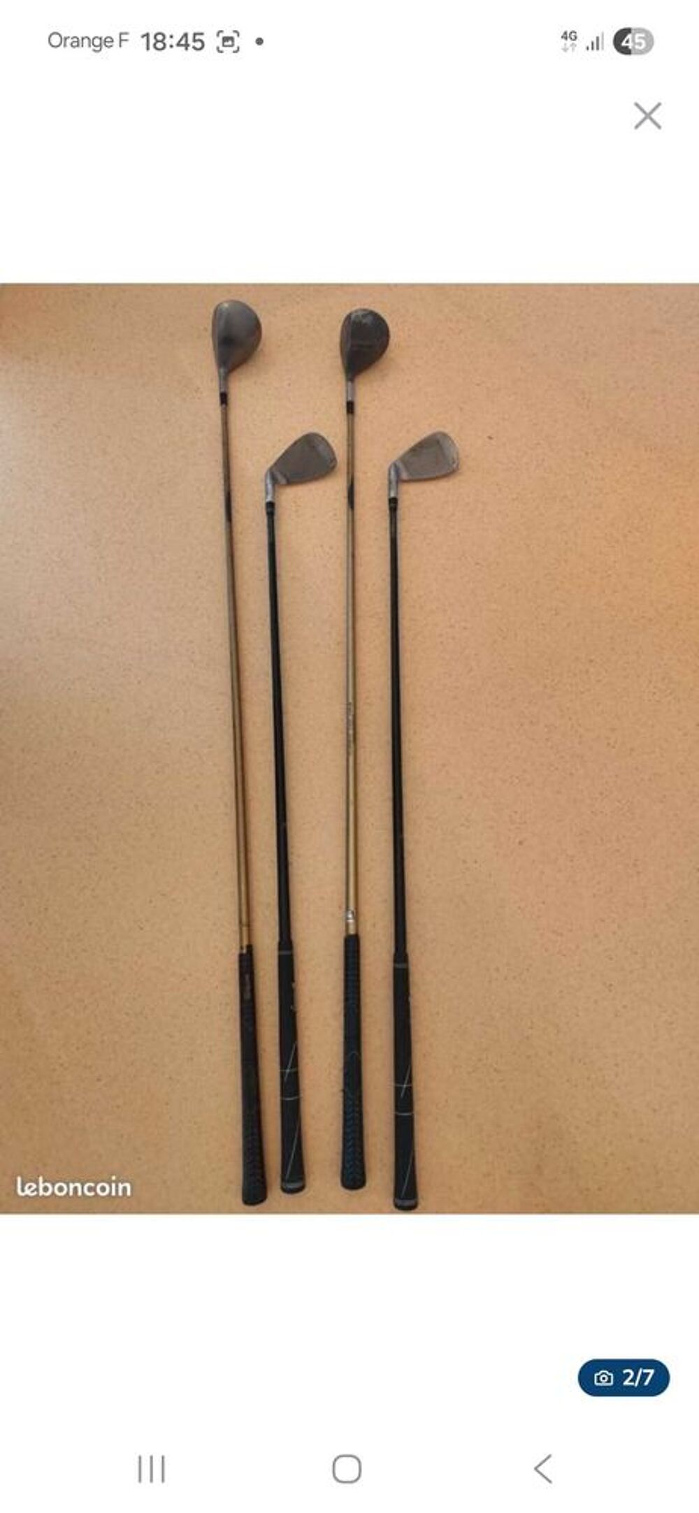 set de golf gaucher inesis qouasi neuf complet avec sac tr&eacute;pied Sports